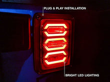 Load image into Gallery viewer, TAIL LIGHTS - HEX SMOKED LED replacement for Wrangler JK JKU (pair)