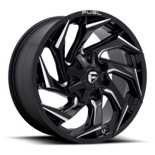 Load image into Gallery viewer, FUEL OFFROAD 'REACTION' 20" D753 - Gloss Black Mill 20" Rims -18 (set of 5 Jeep 5x127/114)