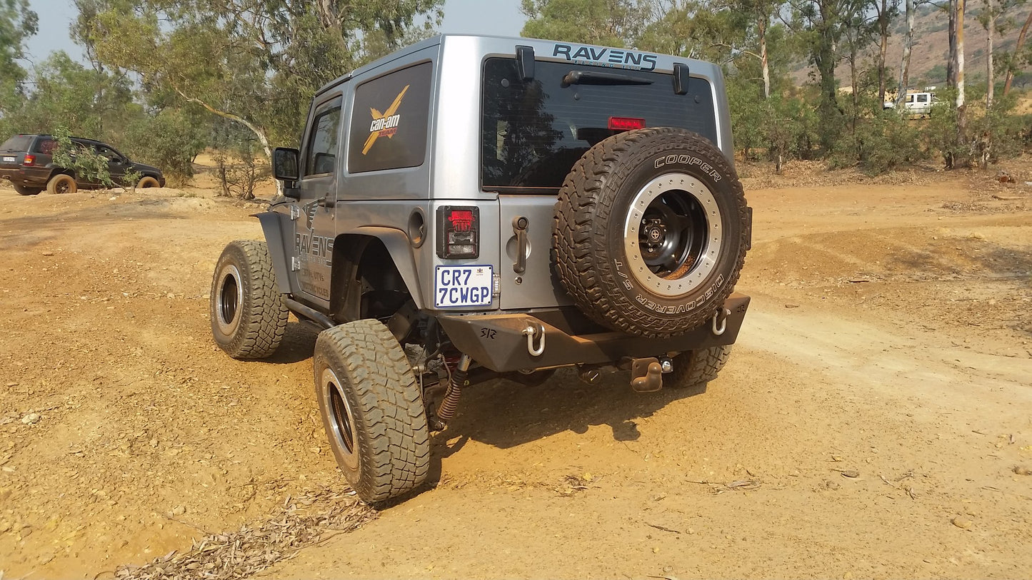 RockRage CRAWLER Rear STUBBY Bumper for Wrangler JK / JKU