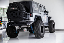 Load image into Gallery viewer, Topfire Fragment II Stainless Steel Rear Bumper (Shorty) for Wrangler JK JKU