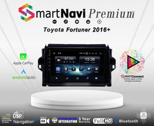 Load image into Gallery viewer, SMARTNavi 9&quot; PREMIUM System &#39;Made for Fortuner 2016+&#39; (RETAIL BOX) with Apple CarPlay &amp; Android Auto

