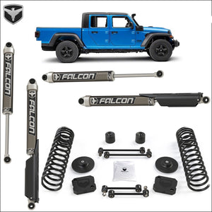 FULLY FITTED: JT GLADIATOR: Teraflex 2.5" Performance Coil and Spacer Lift with FALCON SP2 2.1 Shocks