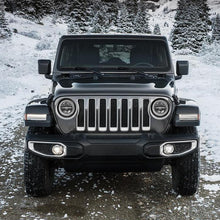 Load image into Gallery viewer, Headlights "9" RGB 'DIAMOND' for Wrangler JL / JLU with DRL (App Controlled) A+ LED