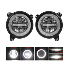 Load image into Gallery viewer, Headlights "9" RGB 'DIAMOND' for Wrangler JL / JLU with DRL (App Controlled) A+ LED