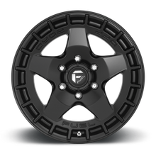 Load image into Gallery viewer, FUEL OFFROAD 'WARP' 17" D733 - Satin Black 17" Rims -12 (set of 5 Jeep 5/127)