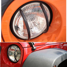 Load image into Gallery viewer, Stainless Steel Head Lamp Protection for Jeep Wrangler JK / JKU