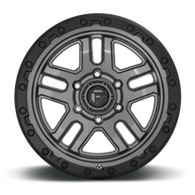 Load image into Gallery viewer, FUEL OFFROAD 'AMMO' 17" D701 - Matte Anthracite with Black Ring 17/9 Rims -12 (set of 5 Jeep 5x127 -12)