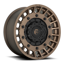 Load image into Gallery viewer, FUEL OFFROAD 'MILITIA' 17" D725 - Bronze with Inner Black Ring (set of 5 Jeep 5x127 / 5x114) -12