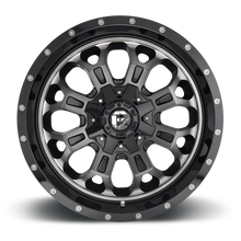 Load image into Gallery viewer, FUEL OFFROAD 'CRUSH' 17" D561 - Gloss Black Tinted 17" 9J Rims -12 (set of 5 Jeep 5x127 and 5x114)