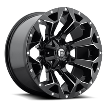 Load image into Gallery viewer, FUEL OFFROAD 'Assault' 17" D576 - Gloss Black Milled 17" 9J Rims -12 (set of 5 Jeep 5x127 and 5x114)