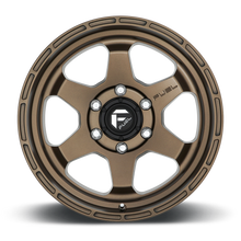 Load image into Gallery viewer, FUEL OFFROAD 'Shok' 17" D666 - Matte Bronze 17" Rims 9J -12 (set of 5 Jeep 5x127)
