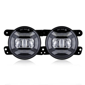 FOG Lights 'KONG' 4" LED WITH DRL for JK/JKU/JL/Gladiator (pair)