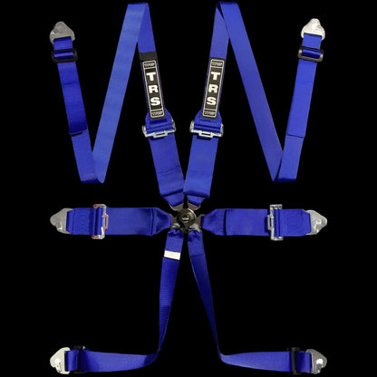 Blue racing harness strap set
