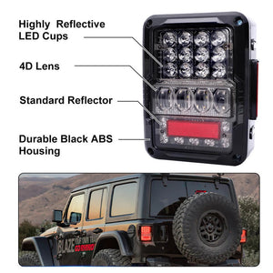 TAIL LIGHTS - SPIDER EYES LED replacement for Wrangler JK JKU (pair)