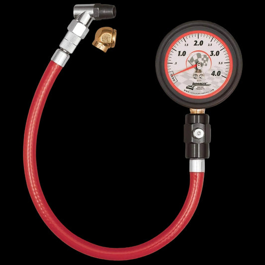 LONGACRE Racing Deluxe 2.5" Tyre Pressure Gauge - Analogue (0-4 bar)
