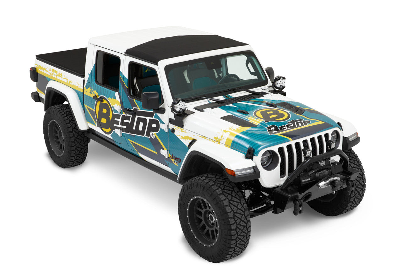 SUNRIDER Sun Roof FOR HARDTOP® - Black Twill for Jeep Wrangler JL / JLU / JT by Bestop