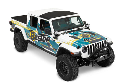 SUNRIDER Sun Roof FOR HARDTOP® - Black Twill for Jeep Wrangler JL / JLU / JT by Bestop