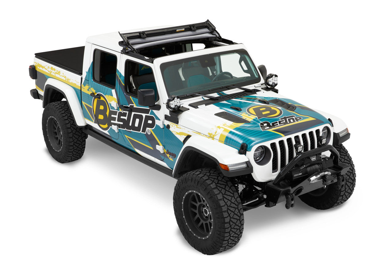 SUNRIDER Sun Roof FOR HARDTOP® - Black Twill for Jeep GLADIATOR JT by Bestop