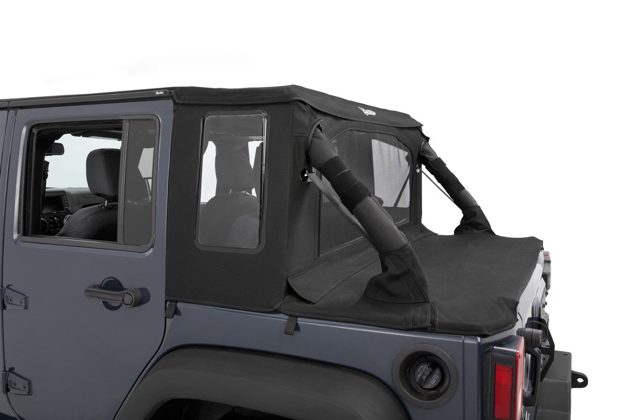 HALFTOP Soft Top with SUNRIDER - for 4dr Wrangler JKU by Bestop