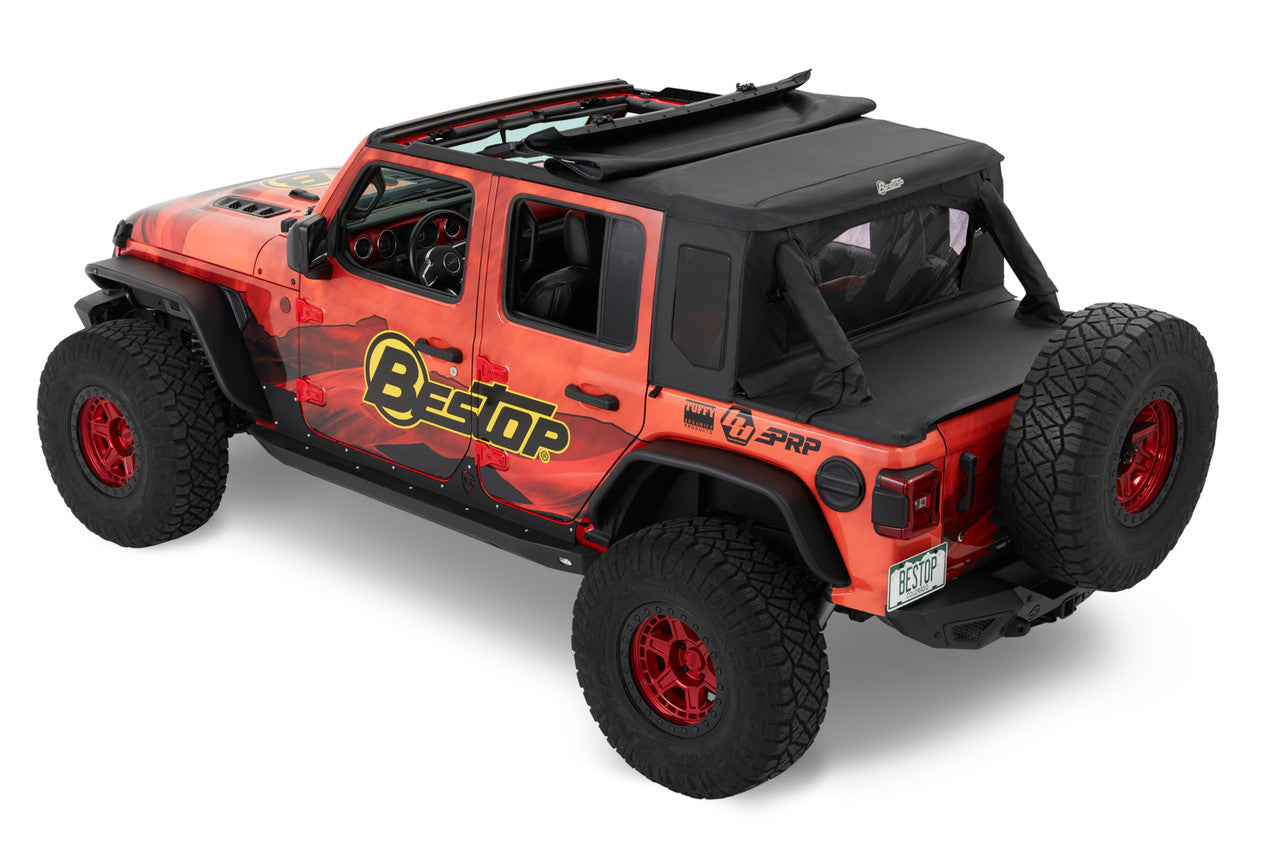 HALFTOP Soft Top with SUNRIDER - for Wrangler 4dr JLU by Bestop