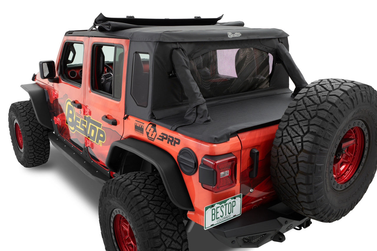 HALFTOP Soft Top with SUNRIDER - for Wrangler 4dr JLU by Bestop