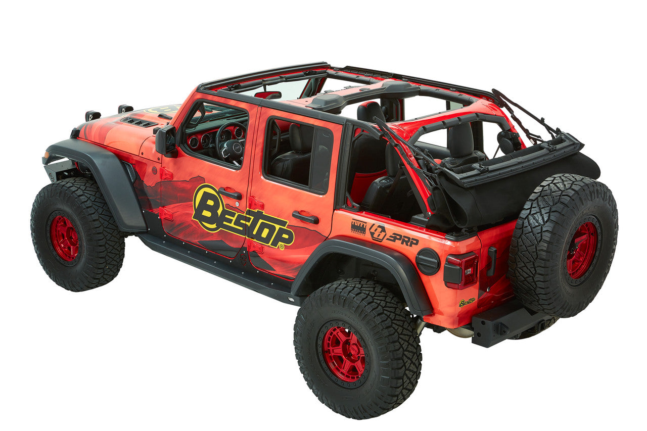 TREKTOP® ULTRA™ SLANTBACK Soft Top - for Wrangler 4dr JLU by Bestop