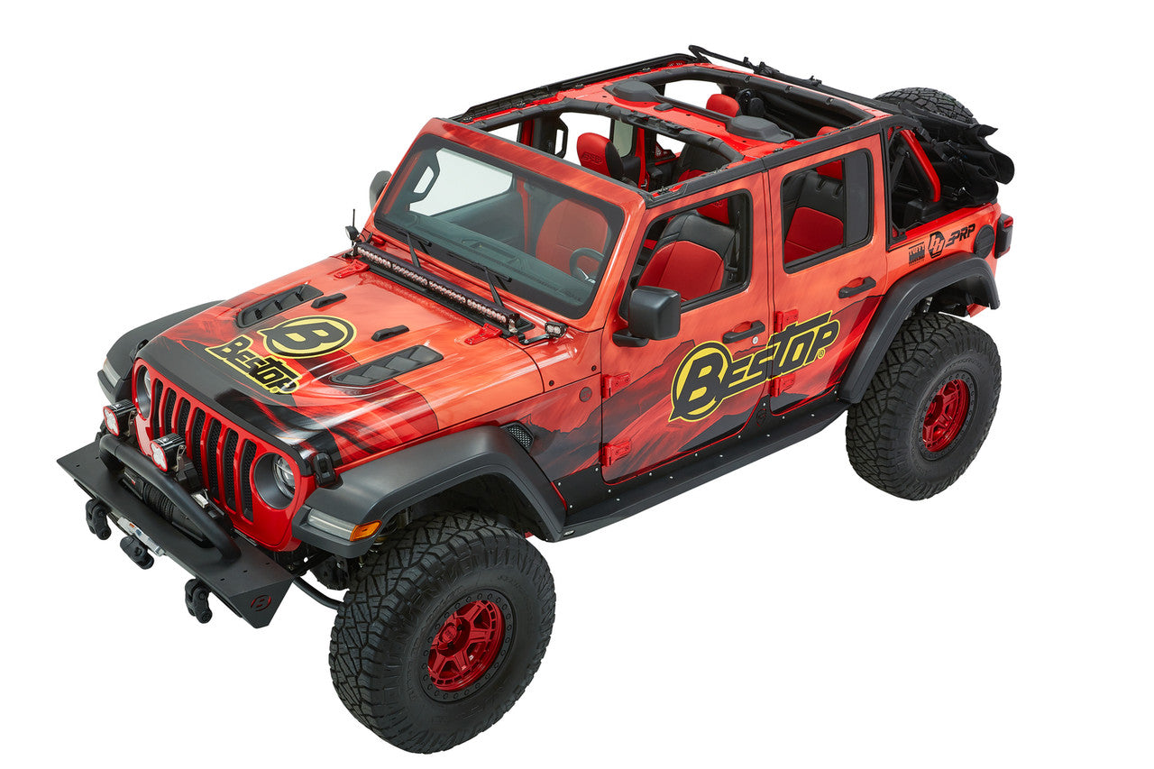 TREKTOP® ULTRA™ SLANTBACK Soft Top - for Wrangler 4dr JLU by Bestop