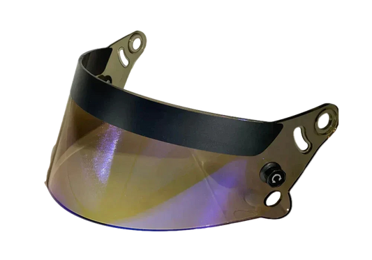 BLUE IRIDIUM VISOR for HEADTEC 'Colt' Junior Karting Helmet SNELL/FIA CMR (for U15)