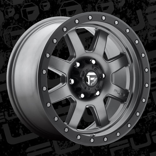FUEL OFFROAD 'TROPHY' D552 18" rims for HILUX / RANGER 6/139.7 - Anthracite with Black Lip +1 (set of 4)