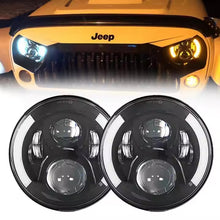 Load image into Gallery viewer, LED Headlights &#39;SideSlice&#39; with DRL, Clone for Wrangler JK JKU TJ (pair)
