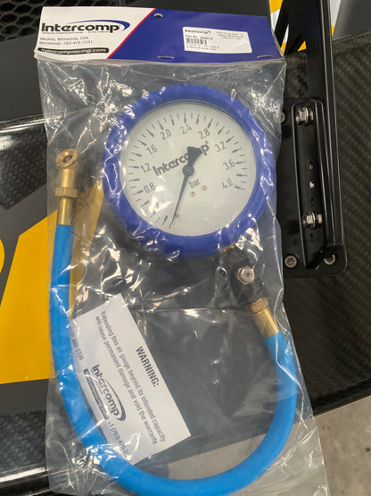 INTERCOMP Ultra Deluxe 4" Tyre Pressure Gauge - Analogue (0-4 bar)