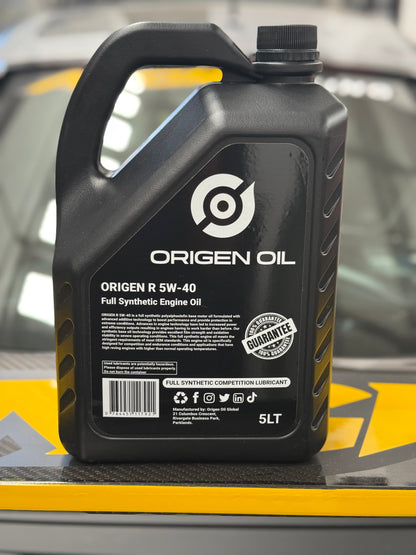 ORIGEN 'R' 5w-40 - High Performance Competition Oil  (5 litre)