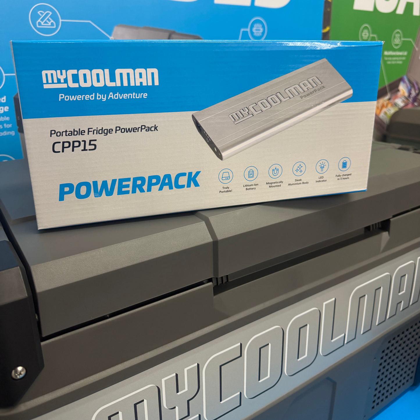 myCOOLMAN Portable Fridge 15A Magnetic Power Pack CPP15