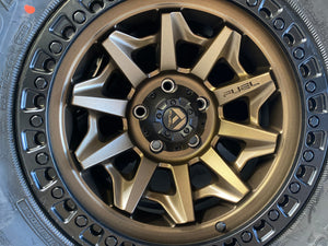FUEL OFFROAD 'COVERT' D696 17" rims for TOYOTA LAND CRUISER 5/150 - Bronze with Black Lip -12 (set of 5)