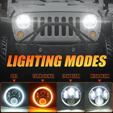 Load image into Gallery viewer, Headlights LED DRL Halo &#39;Clone&#39; for Wrangler JK JKU TJ (pair)
