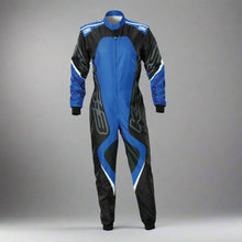 Load image into Gallery viewer, OMP KS-3X  Kart Suit BLACK / BLUE - ADULT (Sizes 42-62)
