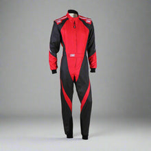 Load image into Gallery viewer, OMP KS-3X  Kart Suit BLACK / RED - ADULT (Sizes 42-62)
