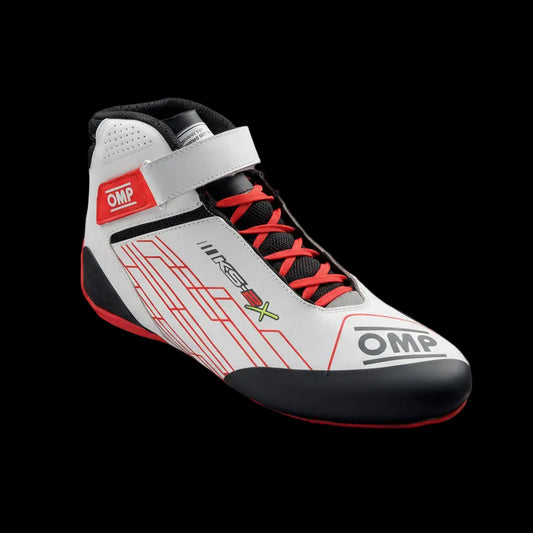 OMP KS-2X Kart Boots 2026 (White / Red) FIA-8877