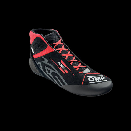 OMP KS-3 Kart Boots 2026 (Black / Red)