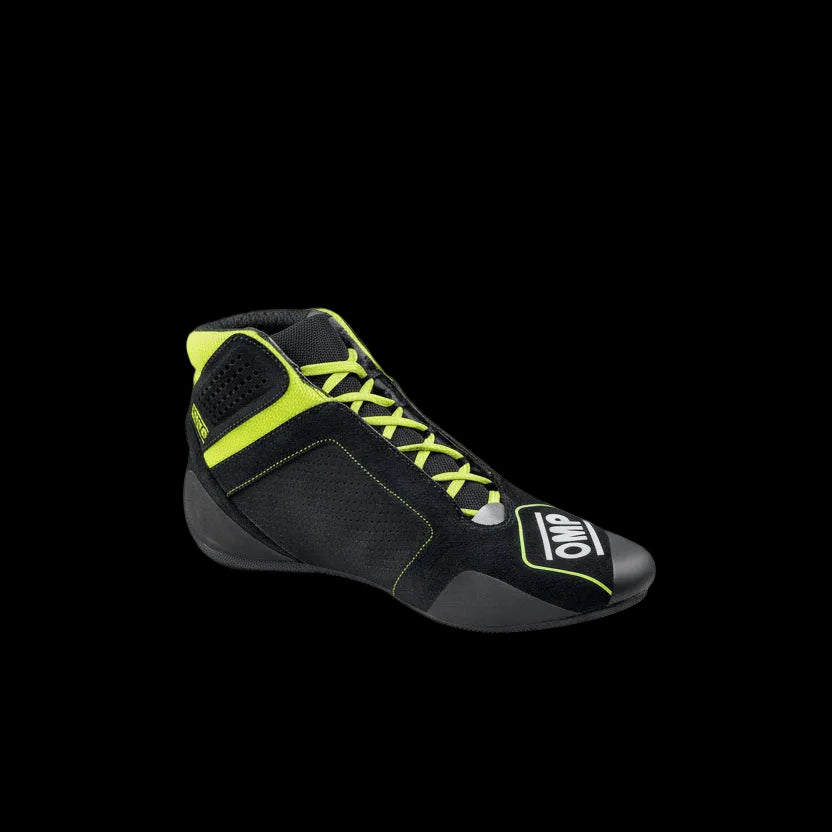OMP KS-3 Kart Boots 2026 (Black / Fluro Yellow)