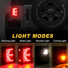 Load image into Gallery viewer, TAIL LIGHTS - WHITE ARROW LED replacement for Wrangler JK JKU (pair)
