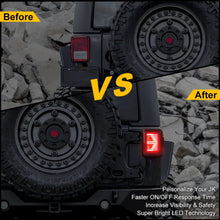 Load image into Gallery viewer, TAIL LIGHTS - WHITE ARROW LED replacement for Wrangler JK JKU (pair)
