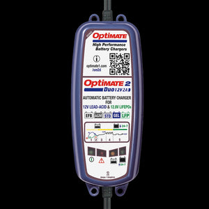 OPTIMATE 2 Duo - (Lithium / Standard) Car / Kart Battery Charger TM550