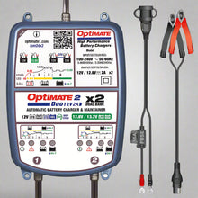 Load image into Gallery viewer, OPTIMATE 2 Duo - x2 DUAL Bank (Lithium / Standard) Car / Kart Battery Charger TM570
