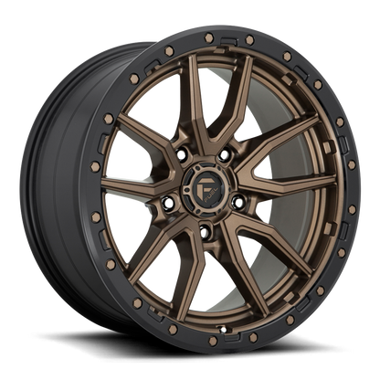 FUEL OFFROAD 'REBEL' D681 18" rims 6/139.7 9J +20 Bronze with Black Lip (for HILUX / RANGER / LC set of 4)