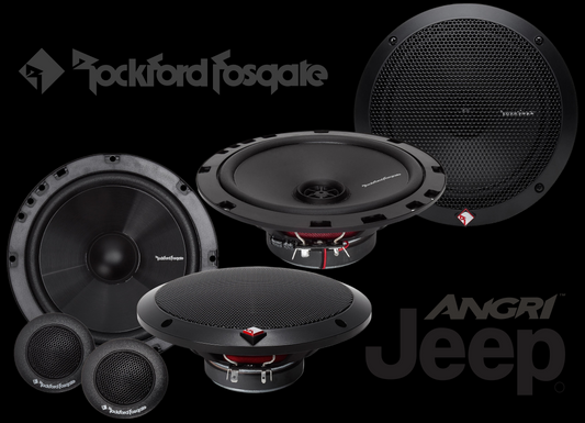Rockford Fosgate 'PRIME' Series 6 Speaker Audio Upgrade for Jeep Wrangler JK JKU 2007-2014 (FULLY INSTALLED)