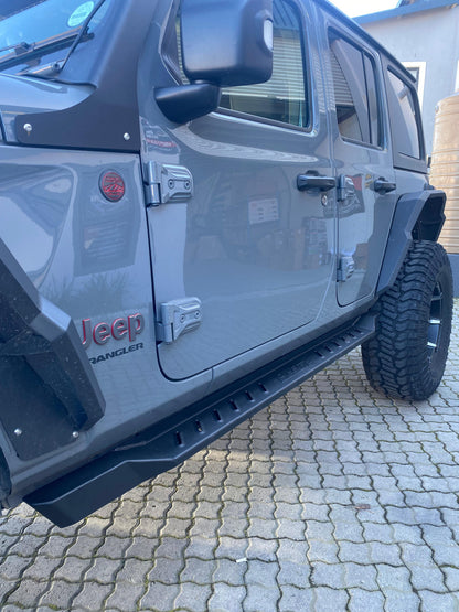 GRANITE SERIES™ ROCK RAILS / Steps / Sliders - for Wrangler 4DR JLU by Bestop