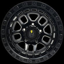 Load image into Gallery viewer, (Set of 5) AMERICAN OUTLAW &#39;GIBB&#39; 17&quot; - for Landcruiser 5x150 (-12) Matt Black Rims
