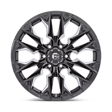 Load image into Gallery viewer, FUEL OFFROAD &#39;FLAME&#39; D803 20&quot; Rims for Hilux / Ranger / LC - Gloss Black Milled (2090 6/139.7 +20) set of 4
