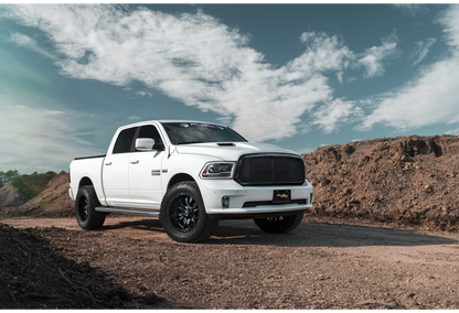 FUEL OFFROAD 'SLEDGE' D595 17" Rims for Hilux / Ranger / LC - Gloss Black Milled (1790 6/135/139.7 +2) set of 4